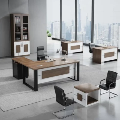 Pack Bureau 1m60 avec Rangement 2 Portes + 2 Bureaux 1m40 + Table Basse - dakar sénégal